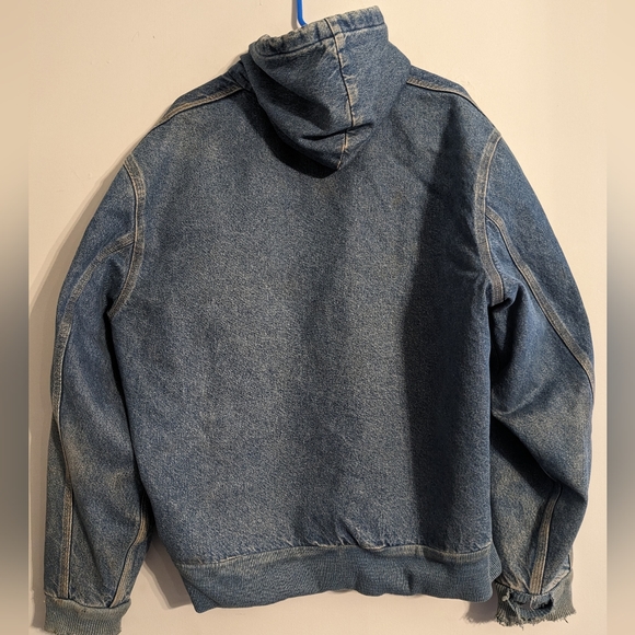 Vintage Carhartt J08D ST denim blanket lined hooded jacket - Picture 13 of 15
